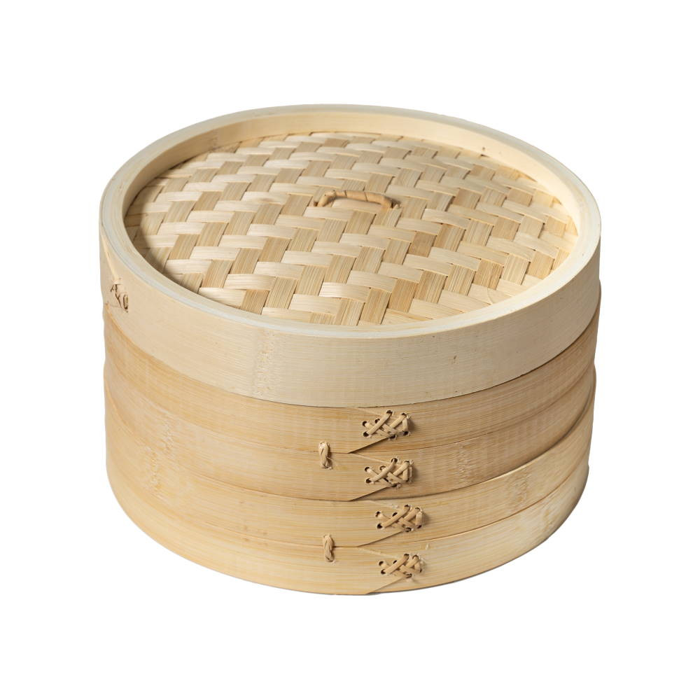 Joyce Chen 2-Tier Bamboo Steamer Baskets, 10-Inch - Thumbnail 5