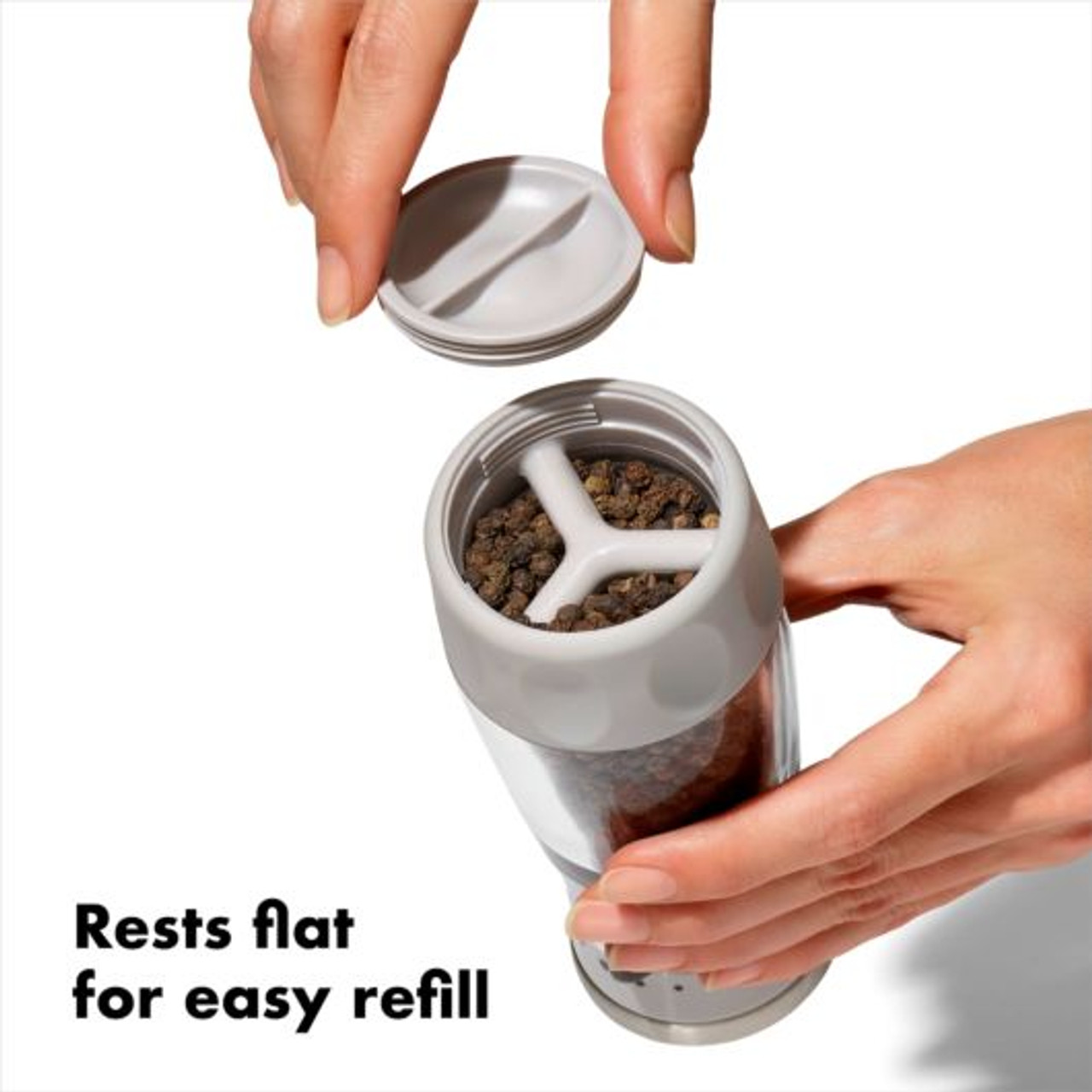 OXO Mess-Free Salt & Pepper Grinder Set - Spoons N Spice