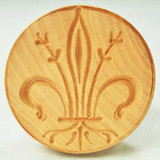 Corzetti Stamp, Fleur de Lys  Design, Pear Wood