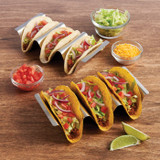 Set of 2 Taco Holders for 2-3 Tacos, Stainless Steel