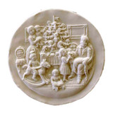 House on the Hill Victorian Christmas 7" Round Springerle Mold