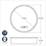 Round Cake Pan 10x2 Aluminum