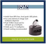 Willie Woodpicker Toothpick Dispenser