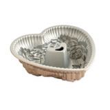 Nordic Ware Floral Heart Bouquet Pan, 6 Cup