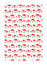 MUkitchen Cotton Dish Towel, Mushrooms