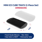 Mini Ice Cubes Trays, Set of 2