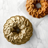 Nordic Ware Laurel Wreath Gold Bundt Pan, 10 Cup