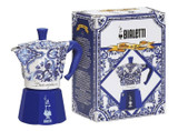 Bialetti Dolce&Gabbana Blu Mediterraneo Stovetop Espresso Maker, 6 Cup