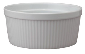 Round Porcelain Souffle Dish, 48 oz. Round Porcelain Souffle Dish, 48 oz.