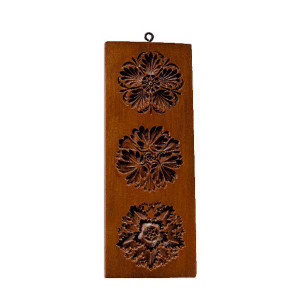 House On The Hill Three Rosettes Springerle Mold