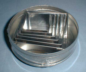 Square Cutters, Set of 6 Square Cutters, Set of 6