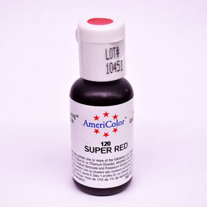 AmeriColor Soft Gel Paste Food Color Super Red .75 Oz AmeriColor Soft Gel Paste Food Color Super Red .75 Oz