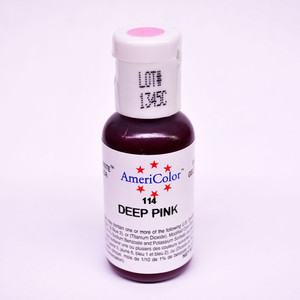 AmeriColor Soft Gel Paste Food Color Deep Pink .75 Oz AmeriColor Soft Gel Paste Food Color Deep Pink .75 Oz