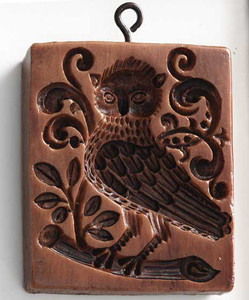 House On The Hill Baroque Owl Springerle Mold