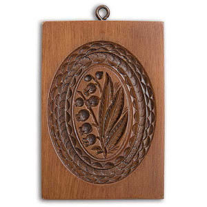 House On The Hill Oval Lily Of The Valley Springerle Mold