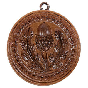 House On The Hill Single Acorn Round Springerle Mold