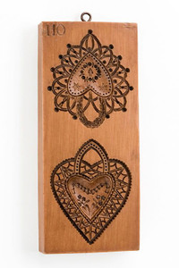 House On The Hill Two Hearts Valentine Springerle Mold House On The Hill Two Hearts Valentine Springerle Mold