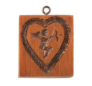 House On The Hill Cupid in Heart Springerle Mold House On The Hill Cupid in Heart Springerle Mold