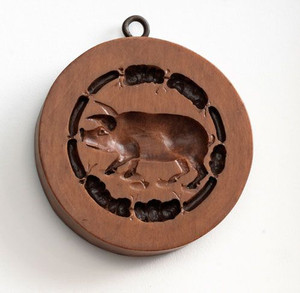 House on the Hill Wienerschnitzel Pig Springerle Mold