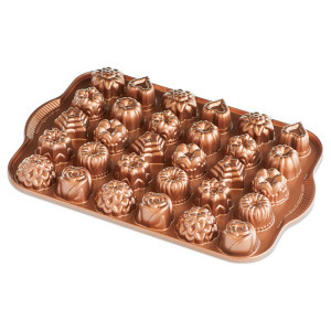 Nordic Ware Bundt Tea Cakes and Candies Pan, 2.5-Cups Total