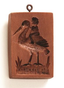 House On The Hill Baby on Stork Springerle Mold