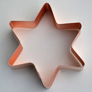 House On The Hill Copper Cutter for 6 Point Star Springerle Mold House On The Hill Copper Cutter for 6 Point Star Springerle Mold
