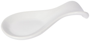 Ceramic Spoon Rest Solid White Ceramic Spoon Rest Solid White