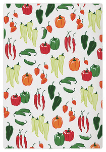 MUkitchen Cotton Dish Towel Peppers MUkitchen Cotton Dish Towel Peppers
