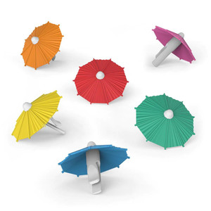 My Tai Set of 6 Umbrella Drink Clips