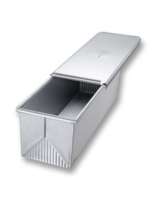 USA PAN Aluminized Steel Nonstick Pullman Loaf Pan & Lid, 13 x 4 x 4 in.