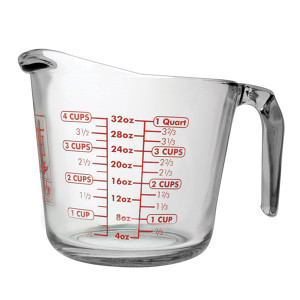 Anchor Hocking Glass 8 oz (1cup) Measuring Cup - mundoestudiante