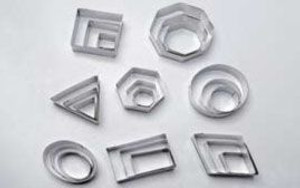 Geometric Shapes Cutters, 24 Piece Set