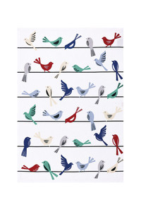 MUkitchen Cotton Dish Towel Birds MUkitchen Cotton Dish Towel Birds