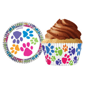 Paw Prints Standard Baking Cups 32 ct