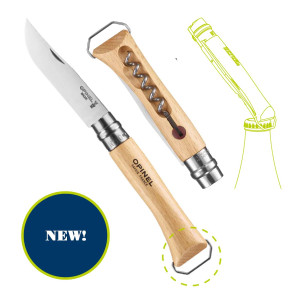 Opinel No. 10 Folding Knife with Corkscrew & Bottle Opener