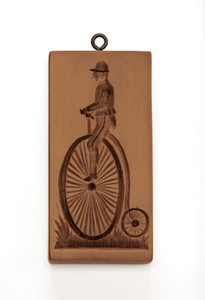 House on the Hill Bicyclist on Penny Farthing Springerle Mold