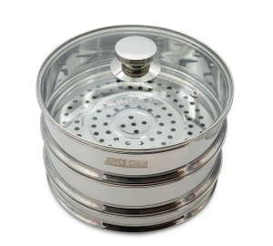 Joyce Chen 2 Tier 10" Stainless Steel Steamer with Lid