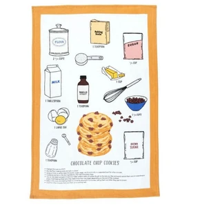 Cookie Recipe Dish Towel