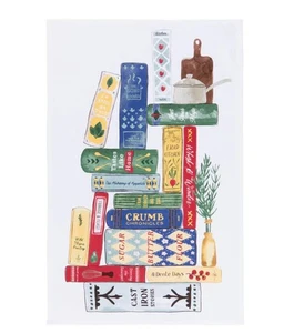 Printed Dishtowel, Cookbooks