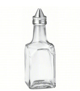 Glass Bottle, Stainless Steel Dasher Top 6 oz