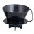 #4 Cone Plastic Coffee Filter Holder For Carafes Black