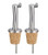 Cousin Giorgio's Stainless Pourers with Cork Stoppers, Set of 2