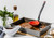Dreamfarm Fladle Red and Black Fold Flat Scraping Ladle