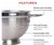Stainless Steel Footed Colander with Handles, 2 Qt