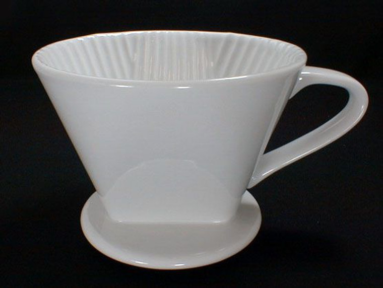 #2 Cone White Porcelain Coffee Filter Holder