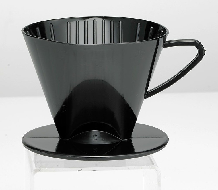 #2 Cone Plastic Coffee Filter Holder Black