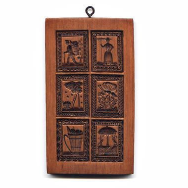 House On The Hill Six Garden Motifs Springerle Mold