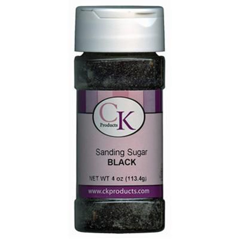 Black Sanding Sugar 4 Oz