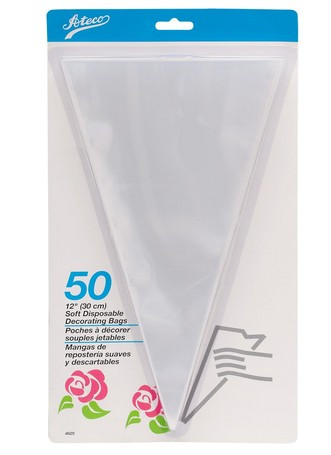 12 in. Disposable Decorating Bags, 50 Bags