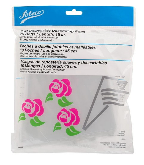 18 in. Disposable Decorating Bags, 10 Bags